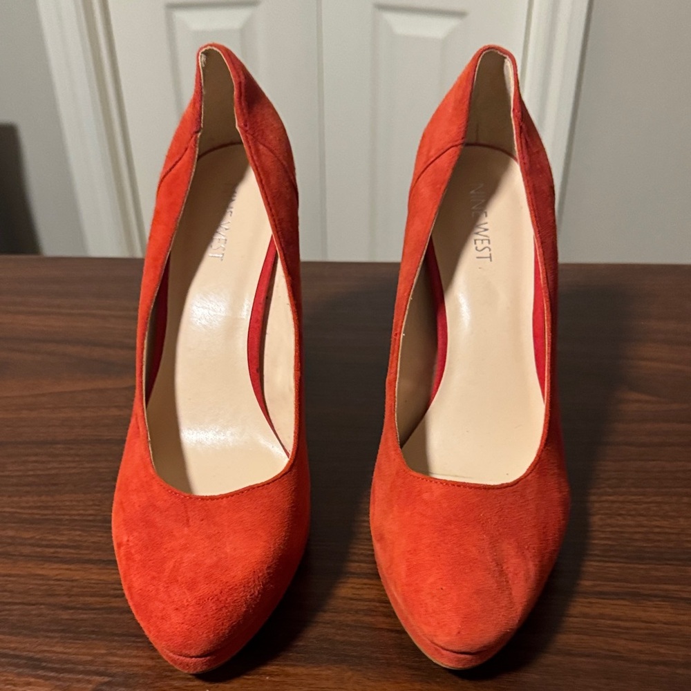 Nine West Women's Vibrant Red Heels